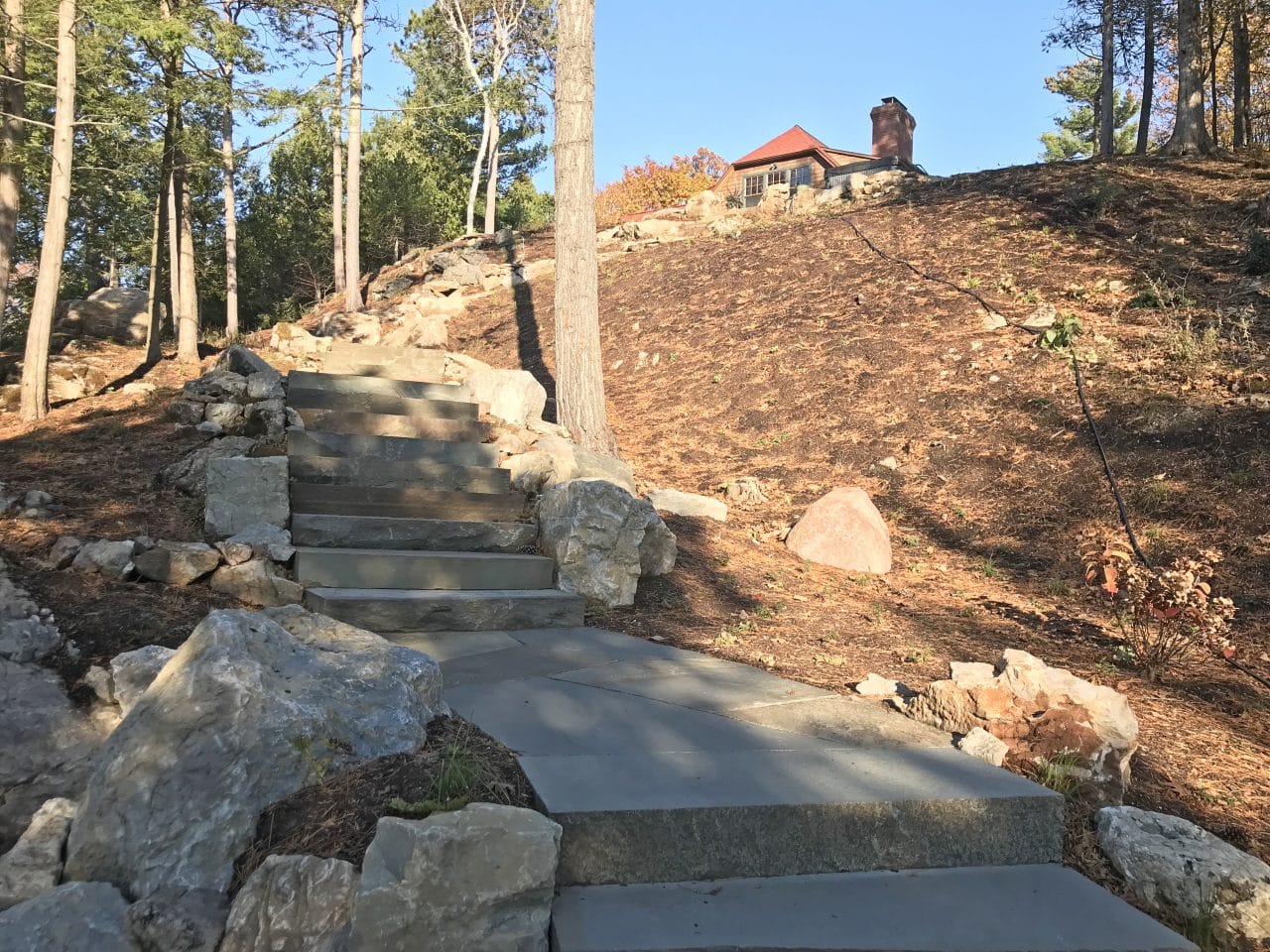 Beautiful steps on steep slope  Garden stairs, Landscape stairs, Steep  hillside landscaping